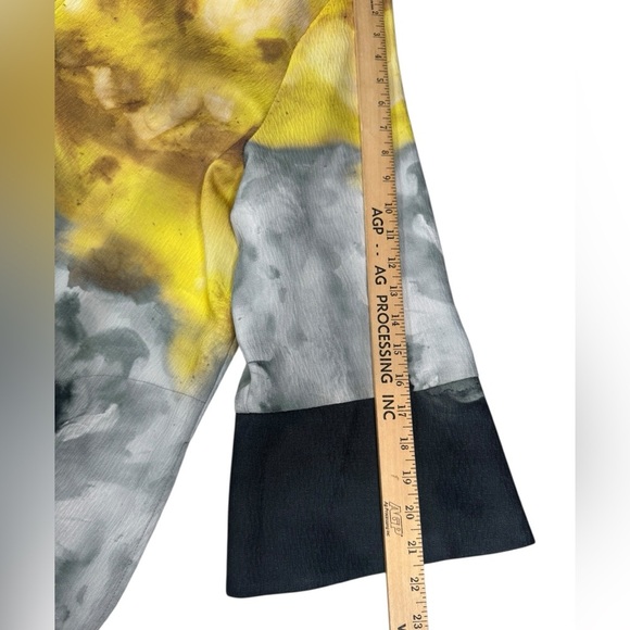 NWT IC Collection by Connie K 2X Abstract Watercolor Blouse Artwear Avant Garde - Picture 9 of 12